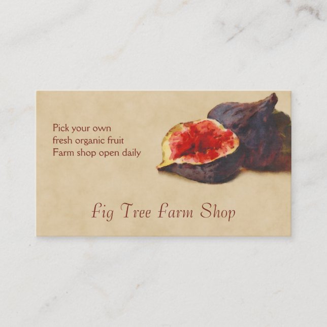 Carte De Visite Ventes de fruit de figue (Devant)