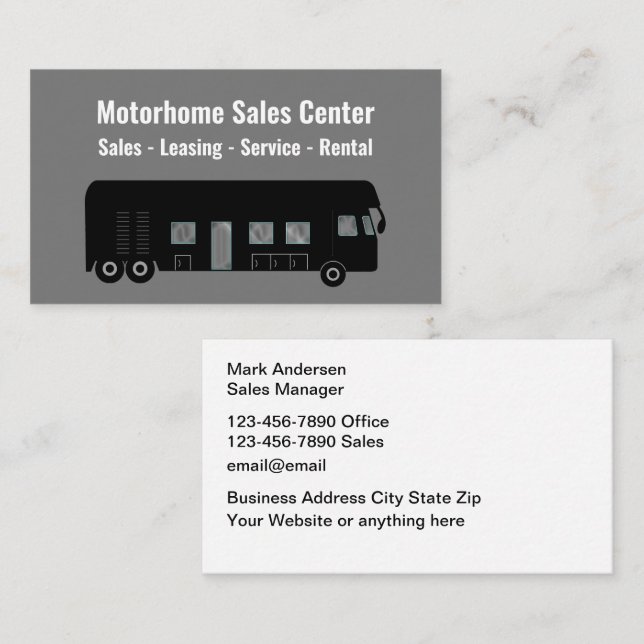 Carte De Visite Ventes Et Services À Domicile (Devant / Derrière)