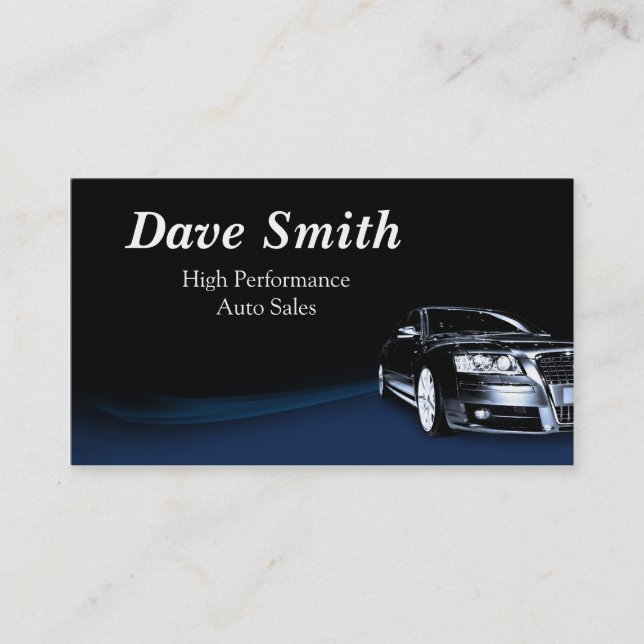 Carte De Visite Ventes et services automobiles (Devant)