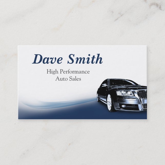 Carte De Visite Ventes et services automobiles (Devant)