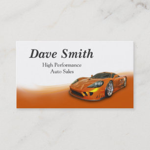 Carte De Visite Ventes et services automobiles haute performance