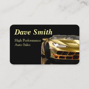 Carte De Visite Ventes et services automobiles haute performance