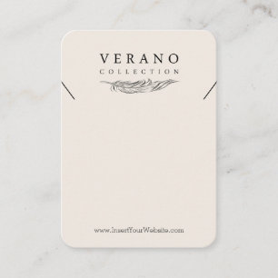 Carte De Visite Verano puissant collier Vertical
