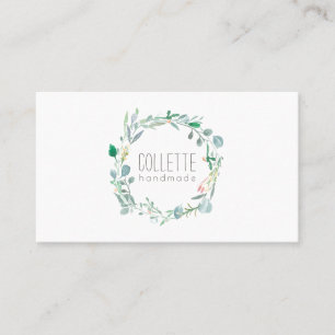 Carte De Visite Verdure rustique artisanale