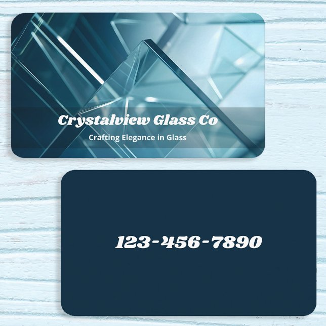 Carte De Visite Verre (Glass Company Visiting Cards)
