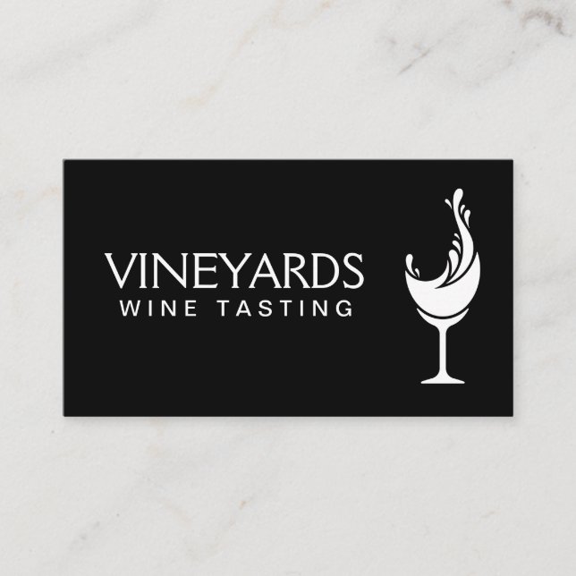 Carte De Visite Verre à vin (Devant)