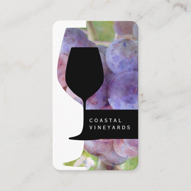 Carte De Visite Verre à vin | Sommelier (Devant)