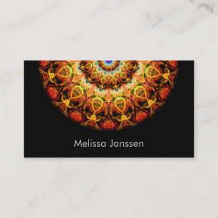 Carte De Visite Verre brûlé par ocre - Mandala