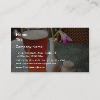 Carte De Visite Verre de bière