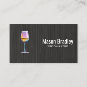 Carte De Visite Verre de vin   Consultant