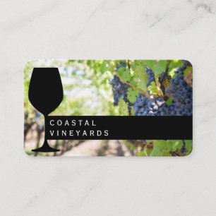 Carte De Visite Verre de vin   Vignoble   Sommelier