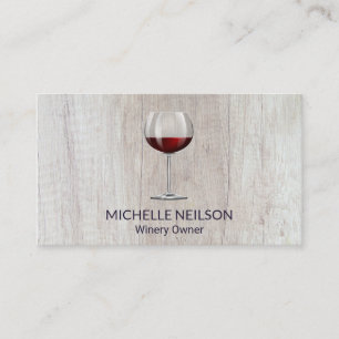 Carte De Visite Verre de vin   Vin rouge