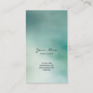 Carte De Visite Verre tropical turquoise gris vert vert de Cali