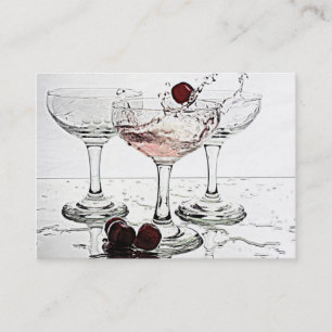 Carte De Visite Verres de boissons