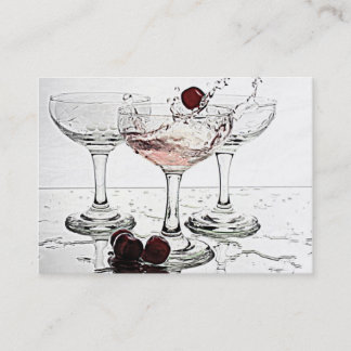Carte De Visite Verres de boissons