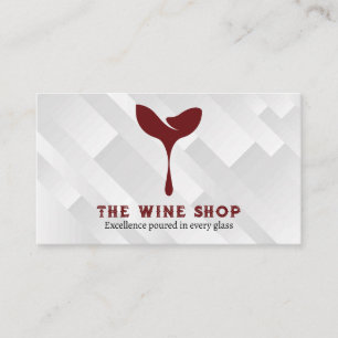 Carte De Visite Verres de vin rouge artistique