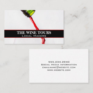 Carte De Visite Verres de vin rouge   Domaine