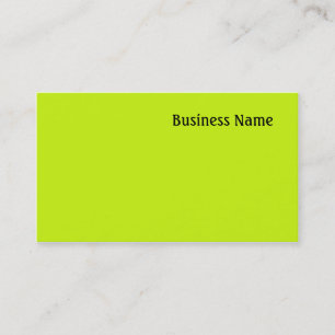 Carte De Visite Vert