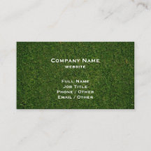Carte de visite vert