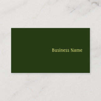 Carte De Visite Vert