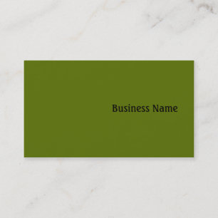 Carte De Visite Vert
