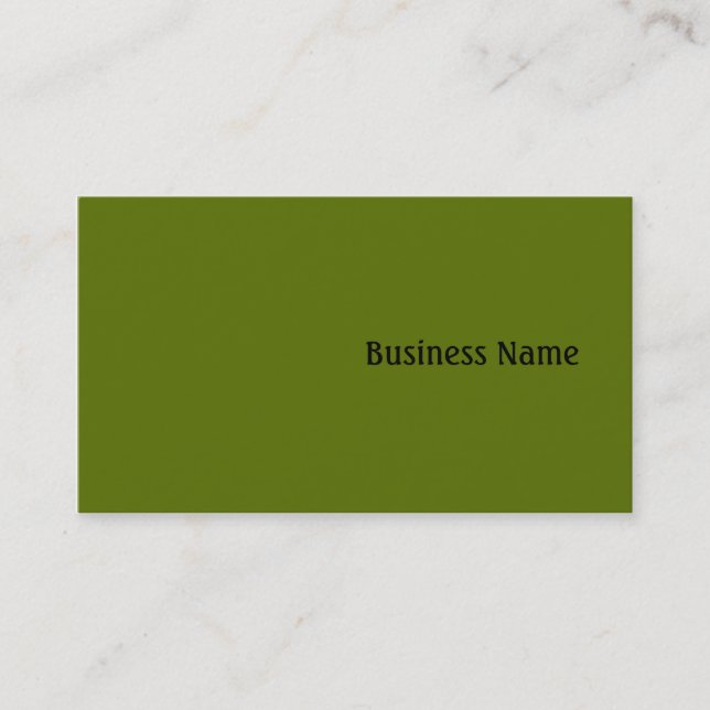 Carte De Visite Vert (Devant)