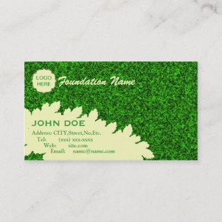 Carte de visite vert