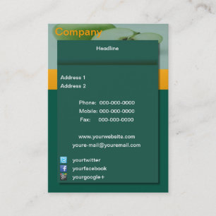 Carte de visite vert Apple