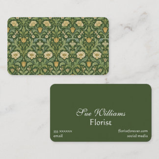 Carte De Visite Vert Botanique