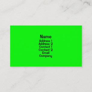Carte De Visite Vert clair