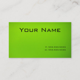 Carte De Visite Vert de chaux