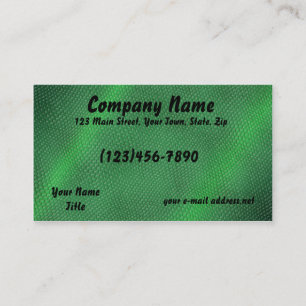 Carte De Visite Vert de la peau de serpent
