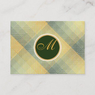 Carte De Visite Vert élégant de motif