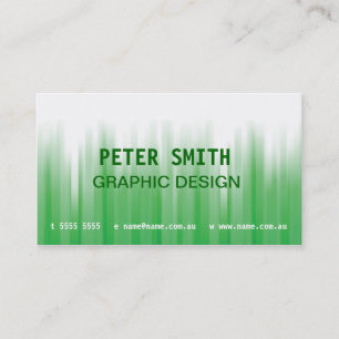Carte de visite vert et blanc