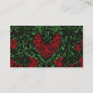 Carte De Visite Vert et Rouge