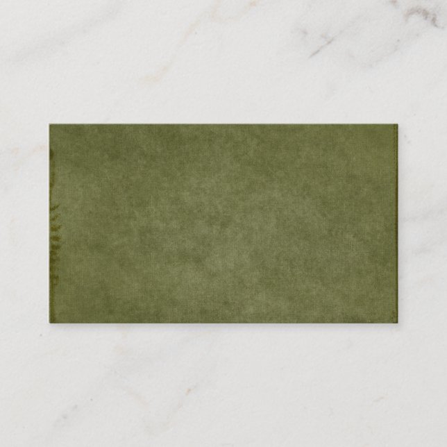 Carte De Visite Vert-foncé balayé texturisé comme l'arrière - plan (Devant)