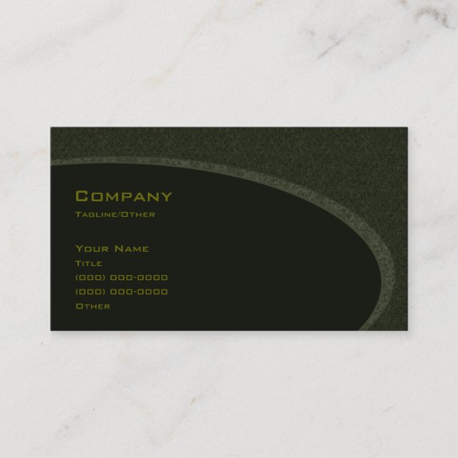 Carte De Visite Vert gothique (Devant)