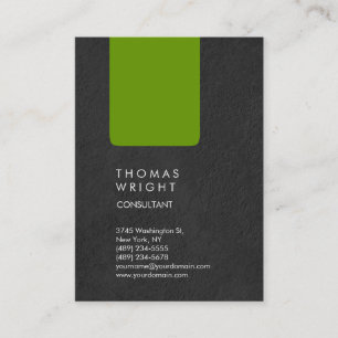 Carte De Visite Vert gris professionnel unique