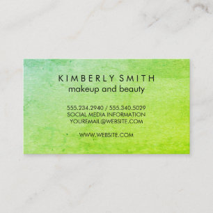 Carte De Visite Vert Grunge moderne