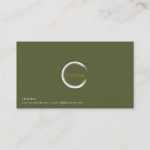 Carte de visite vert herbe