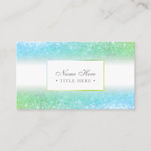 Carte de visite vert Luxe à la mode élégant