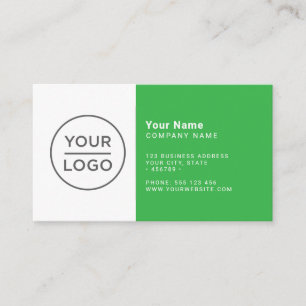 Carte De Visite Vert moderne minimaliste toute couleur