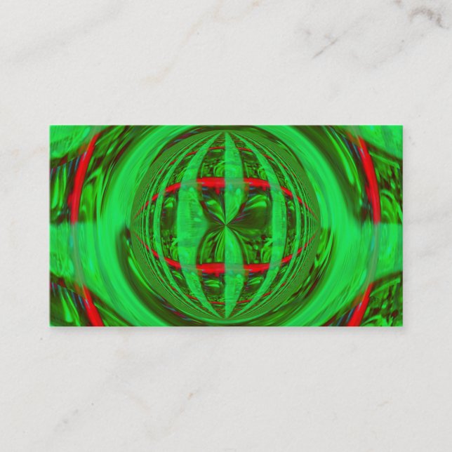 Carte de visite vert Orb (Devant)