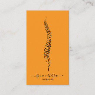 Carte De Visite Vertèbre de colonne vertébrale orthopédique médeci