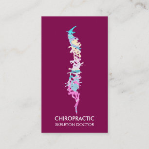 Carte De Visite Vertèbre de colonne vertébrale orthopédique médeci