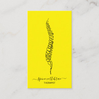 Carte De Visite Vertèbre de la colonne vertébrale orthopédique méd