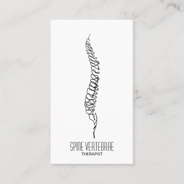 Carte De Visite vertèbre de la colonne vertébrale simple orthopédi (Devant)