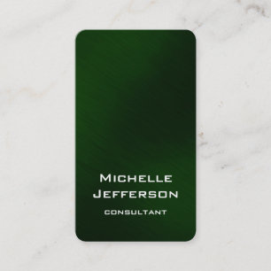 Carte De Visite Vertical Artistic Vert Couleur élégant tendance