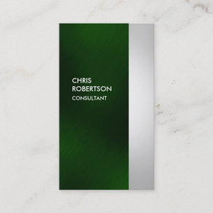 Carte de visite Vertical Coloré Gris Vert Gris