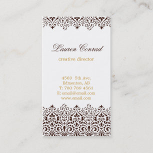 Carte de visite vertical d'art déco avec le